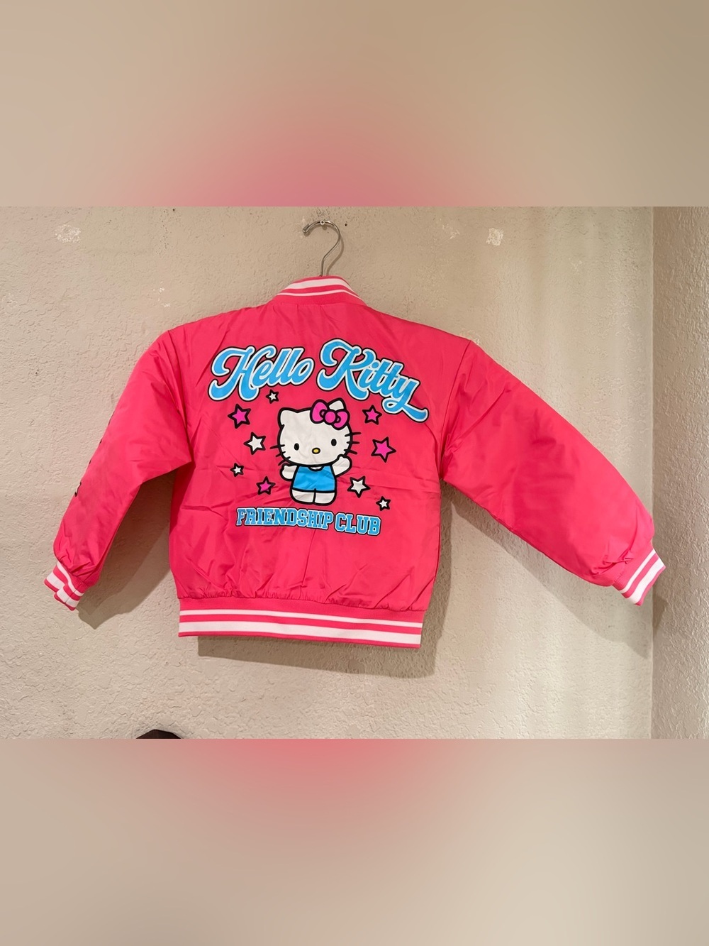 Hello Kitty Girls' Pink Friendship Club Jacket size 7/8 NWT